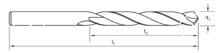 Тип каннелюры спирали хвостовика метрических буровых наконечников извива HSS стали кобальта M35 прямой